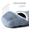 Langsha Men's Pure Cotton No-Show Socks 6-Pack