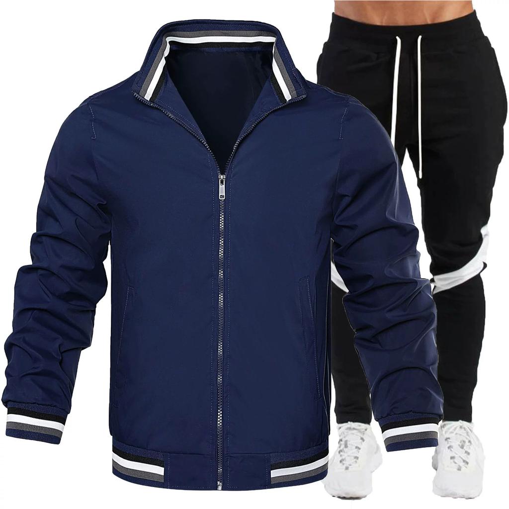 Spring Two-piece Jacket Suit Casual Jacket Bomber Jacket High-quality Jacket Suit