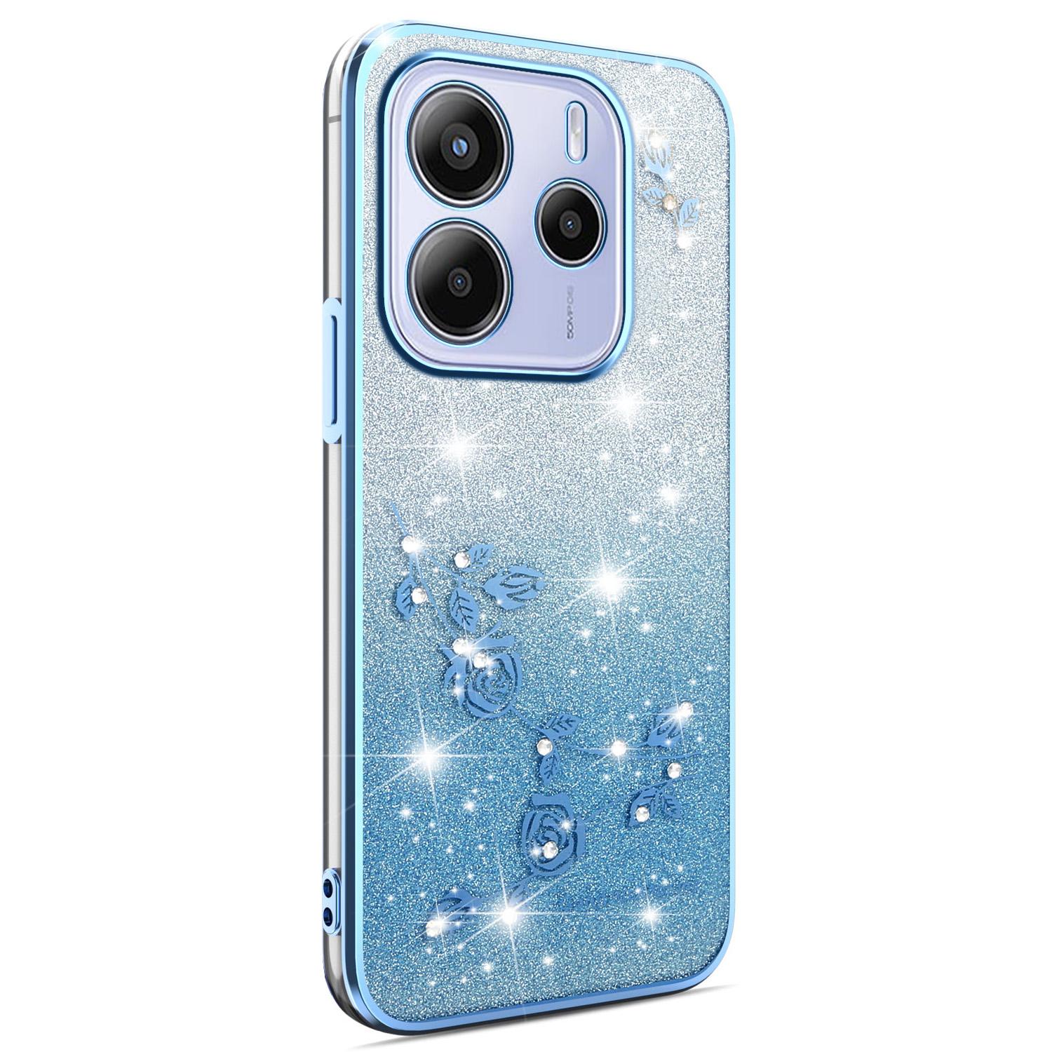 

KADEM Для Xiaomi Redmi Note 14 4G (164,84 мм) Чохол Квітка TPU Гнучкий Градієнтний Чохол для Телефону B