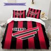 Athletico Paranaense Pattern Bedding Set Quilt Cover Pillowcase Home Decor Gift (1 * duvet cover + 2 * pillowcase, without core)