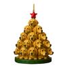 1/5Pcs Dog Christmas Ornament with Lanyard Puppy Pendant Acrylic Keepsake Decoration Indoor Outdoor Festive Tree Decor