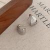 Chic Geometric Water Drop Stud Earrings: Fashionable, Versatile, Niche Design for Women, Celebrity Style Accessories