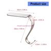  Christmas Stocking Hangers Metal Hanging Hooks for Fireplaces Accessories Mantel Ornaments Holders Party Supplies