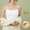 Seamless Women's Camisole with Built-in Bra and Stylish Back Design
