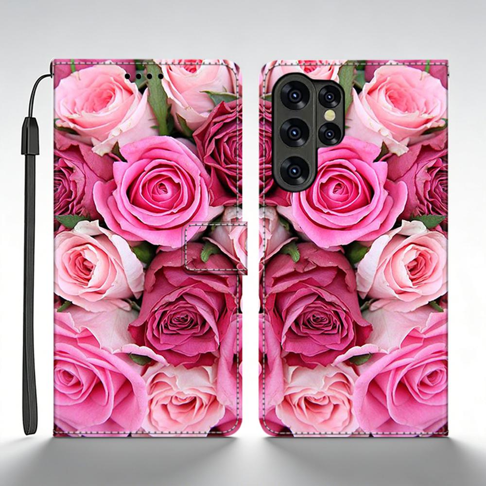 For Samsung Galaxy S25 Ultra Case Leather Wallet Flip Case For Samsung S25 Ultra Case SM-S938B Back Cover Printed Coque Fundas