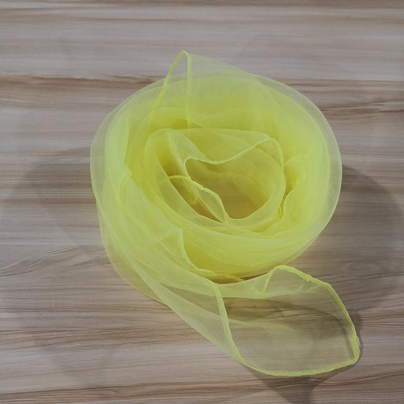 Solid Color Chiffon Small Silk Scarf Performance Dance New Style Small Square Scarf Candy Color Silk Scarf Windproof Scarves