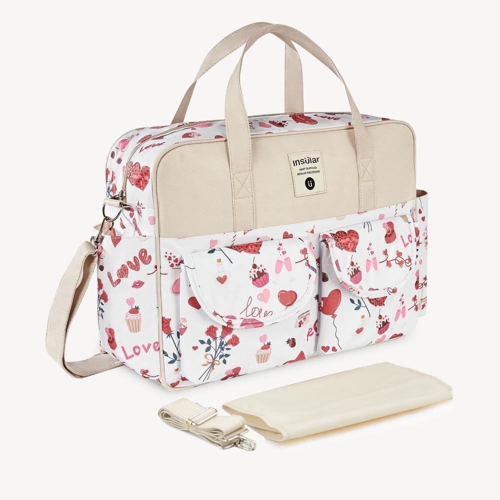 Multi-pocket Single Shoulder Mommy Bag Lightweight Baby Nappy Bag Fashion Maternity Handbag