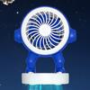 Astronaut Desk Fan 500mAh USB Rechargeable Summer Cooling Fan Quiet Portable Office Bedroom