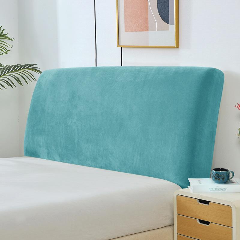 Thick All Inclusive Headboard Cover Solid Color Elastic Simple Soft Dustproof Back Protection Bedroom Headboard Backrest Cover