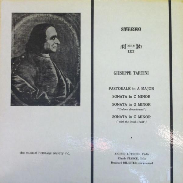 

LP Record GIUSEPPE TARTINI ANDREJ LTSCHG Pastorale In A Major Sonata In C M MHS1322 Musical Heritag US Classical Used