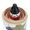 5pcs Nesting Dolls Glossy Round Unique Christmas Style Attractive Decorative Ornaments for Festive Gifts