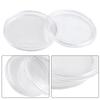 Set of 100 Plastic Round Coin Capsules Boxes 41mm Diameter for 1oz with Sealed Construction and Oxidation Resistance