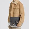 Dior Embossed Logo Aluminum Buckle Flap Closure Oblique Print Color Block Grain Leather Clutch Men clutch Beige Black 2ADCA436YKS-H27E