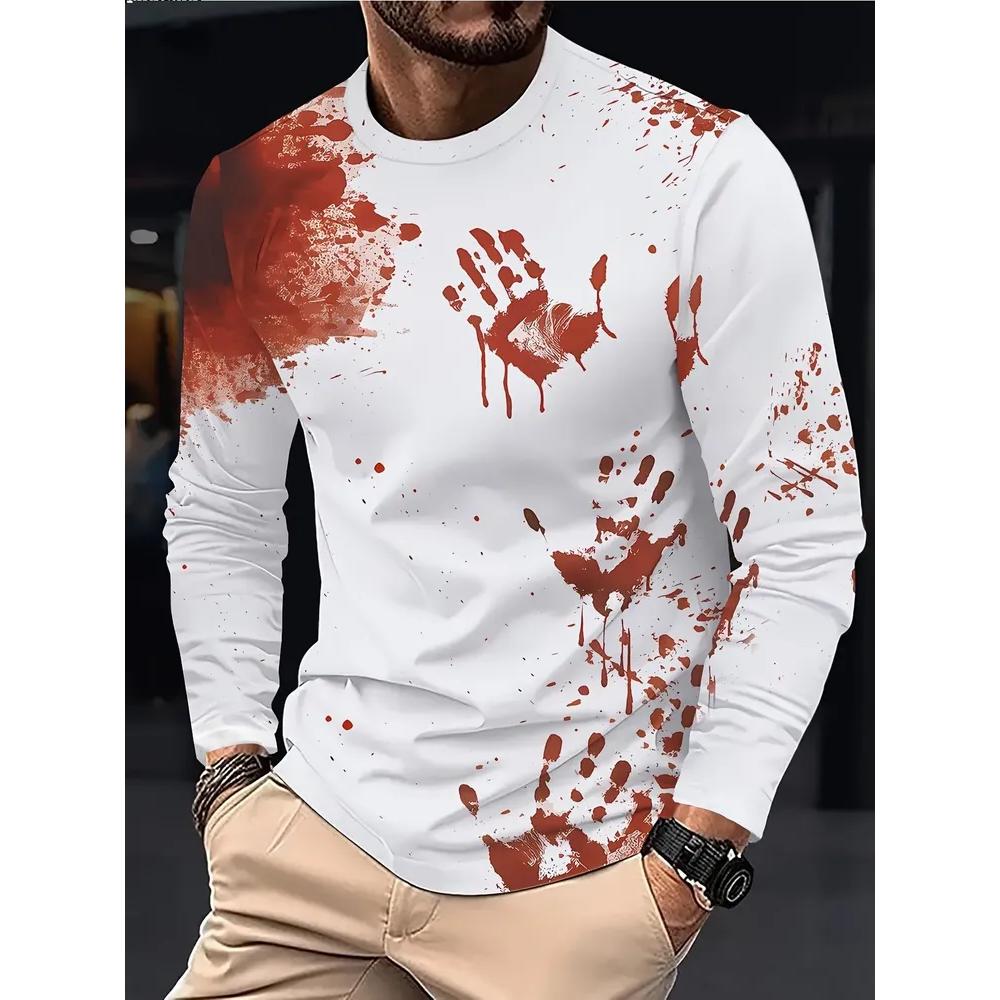 Casual Comfortable Simple Men's Long Sleeves Breathable Daily Versatile Pullovers Long Sleeves Men’s