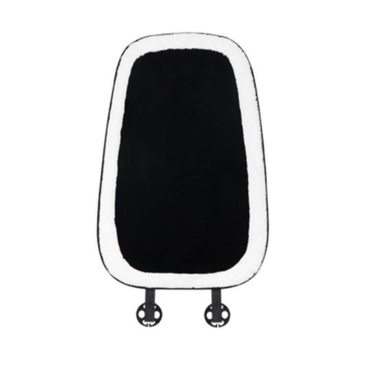 Útulný vankúš na autosedačku Zimný plyš Four Season Čiernobiely vláknitý materiál Vyhrievacia podložka Príslušenstvo vozidla