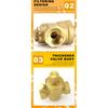 DN15 DN20 DN25 Brass Water Pressure Reducing Maintaining Valve 1/2" 3/4" 1" Adjustable Relief Valve With Gauge Meter