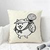 Game The Battle Cats Cushion Cover Natural Linen Pillowcase Set AllinOne Decor for Sofa Bedroom  Chair