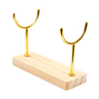 Bracelet Holder Organizer Elegant Watch Display Desktop Stand Wooden Base for Men