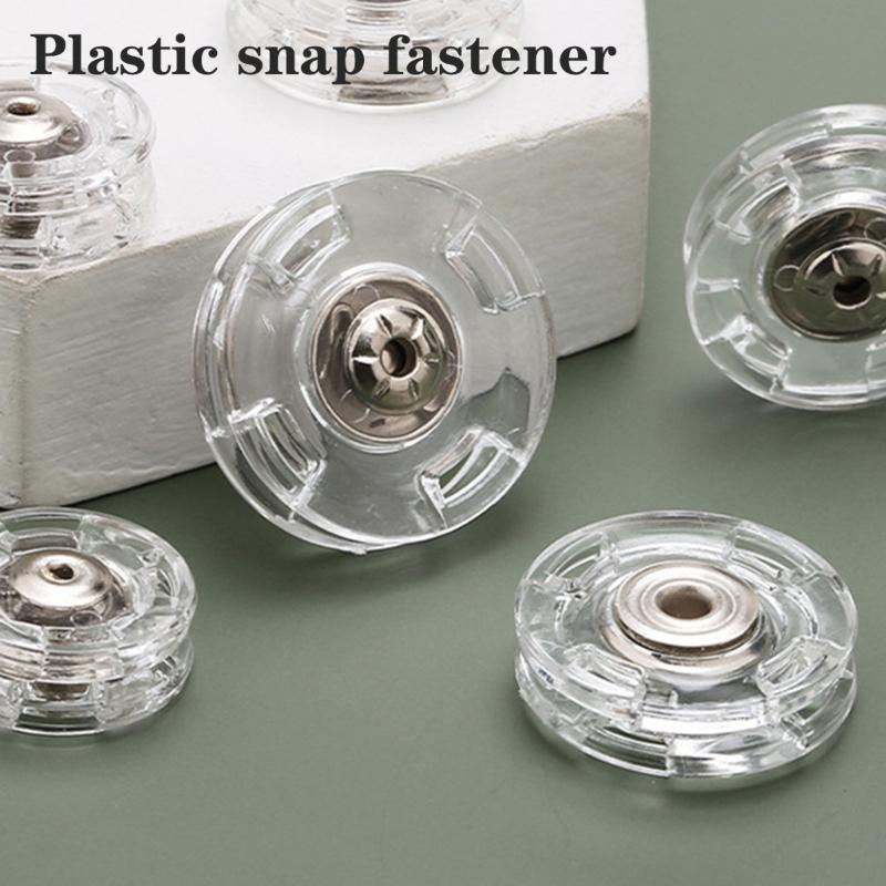 10Pcs Plastic Snap Buttons Invisible Sewing Button Fasteners For Kids Clothing Jeans Jackets Bag And Home Decoration