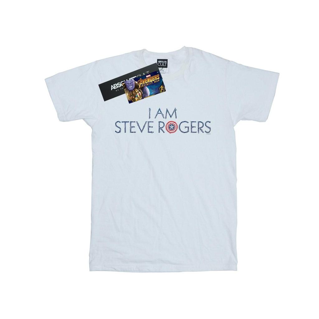 Marvel Mens Avengers Infinity War I Am Steve Rogers T-Shirt