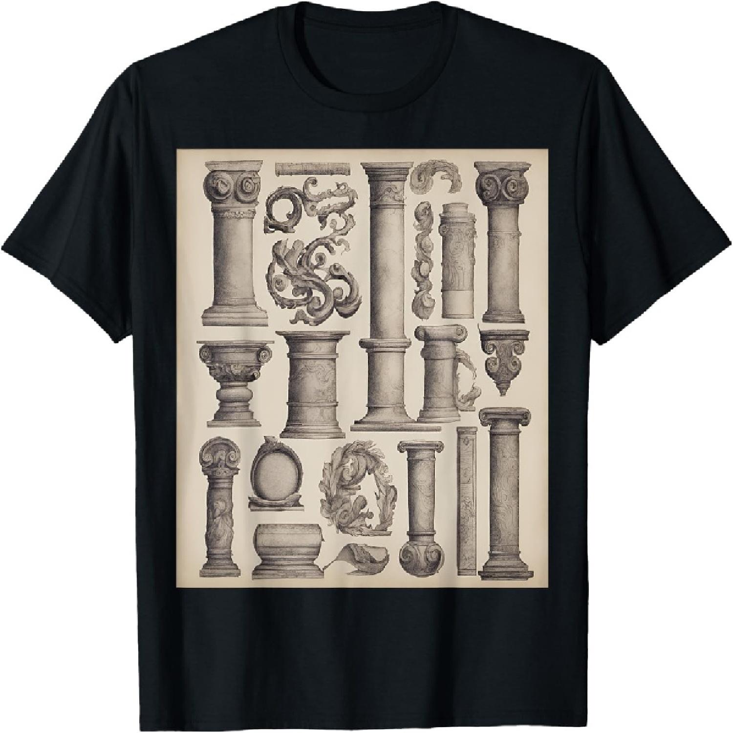 

Roman Scrolls_ Ancient Wisdom T-Shirt(1) XXXXXL різнокольоровий