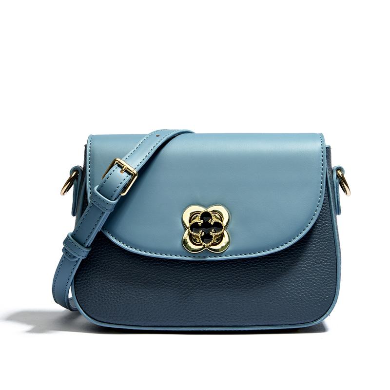 Zero Geldbörse aus echtem Leder für Damen Weiches Leder Vielseitige Messenger Bag Umhängetaschen Quadratische Tasche Neue Mode