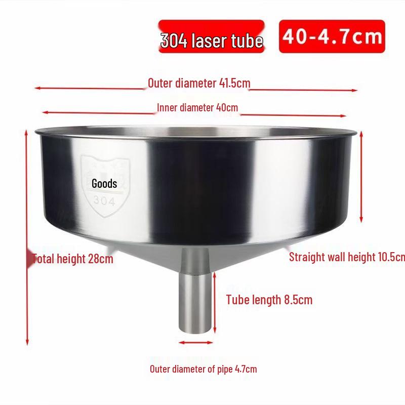 Heavy-Duty Stainless Steel Large Funnel for Industrial Fuel and Oil Press Machines