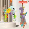 Pull String Baby Rattle Toy, Stroller Hanging Pendant, Sensory Grasp Training Toy, Car Seat Hanging Soothing Toy for Newborn Infant 0‑12 Months