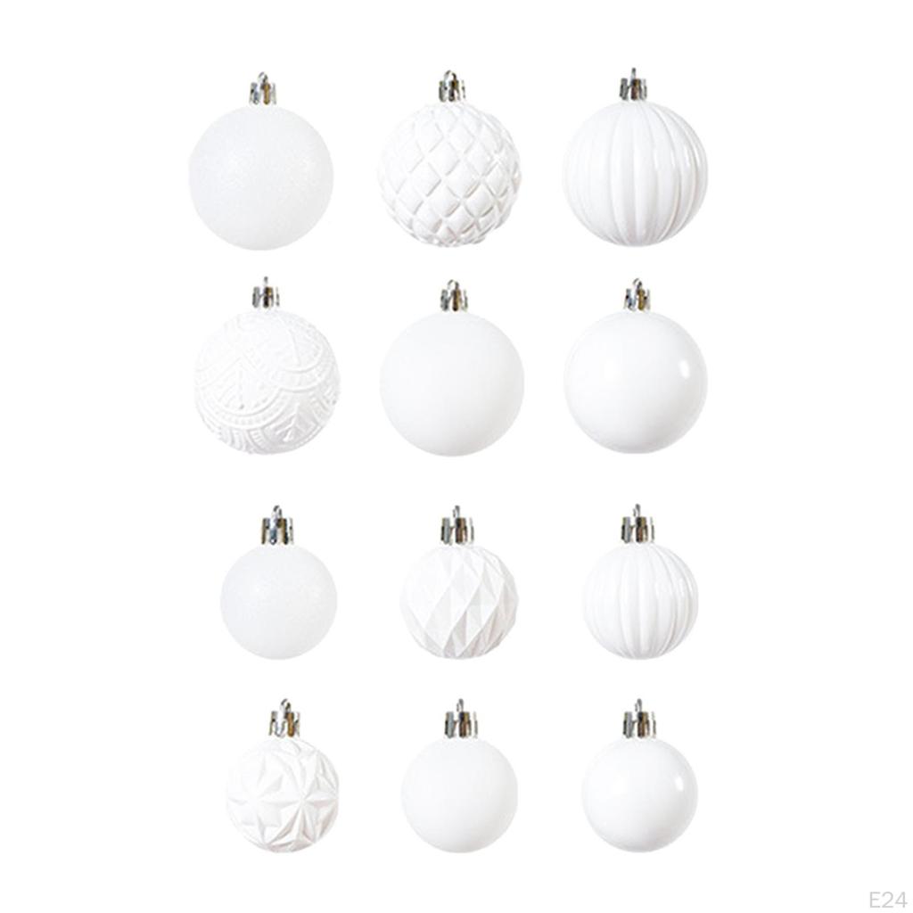 48 Pieces Christmas Balls Pendant Shatterproof for Party Wedding Decor
