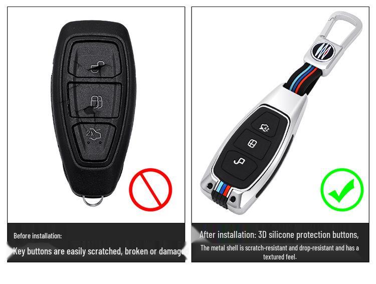 Special Edition Full Coverage Key Case for Ford Kuga and New Focus