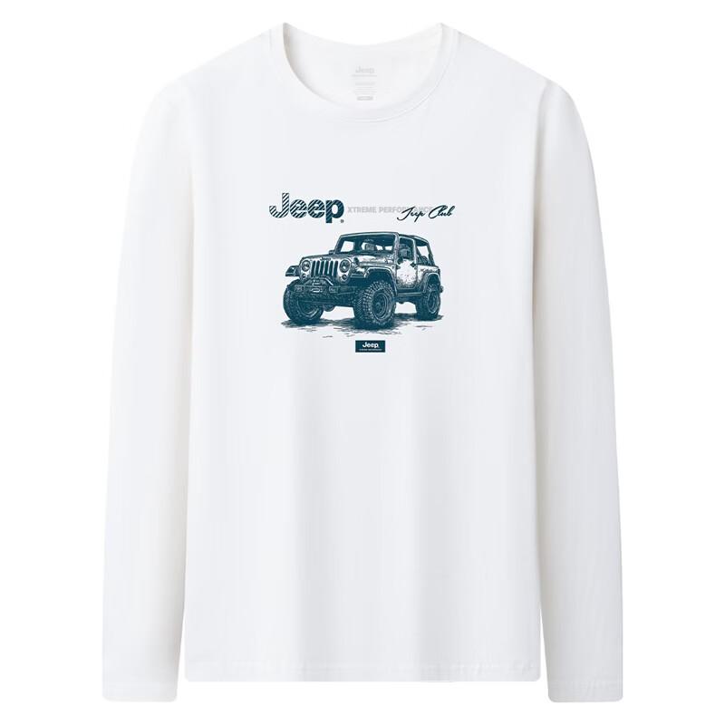 Jeep Men's Xinjiang Cotton Long-Sleeve T-Shirt