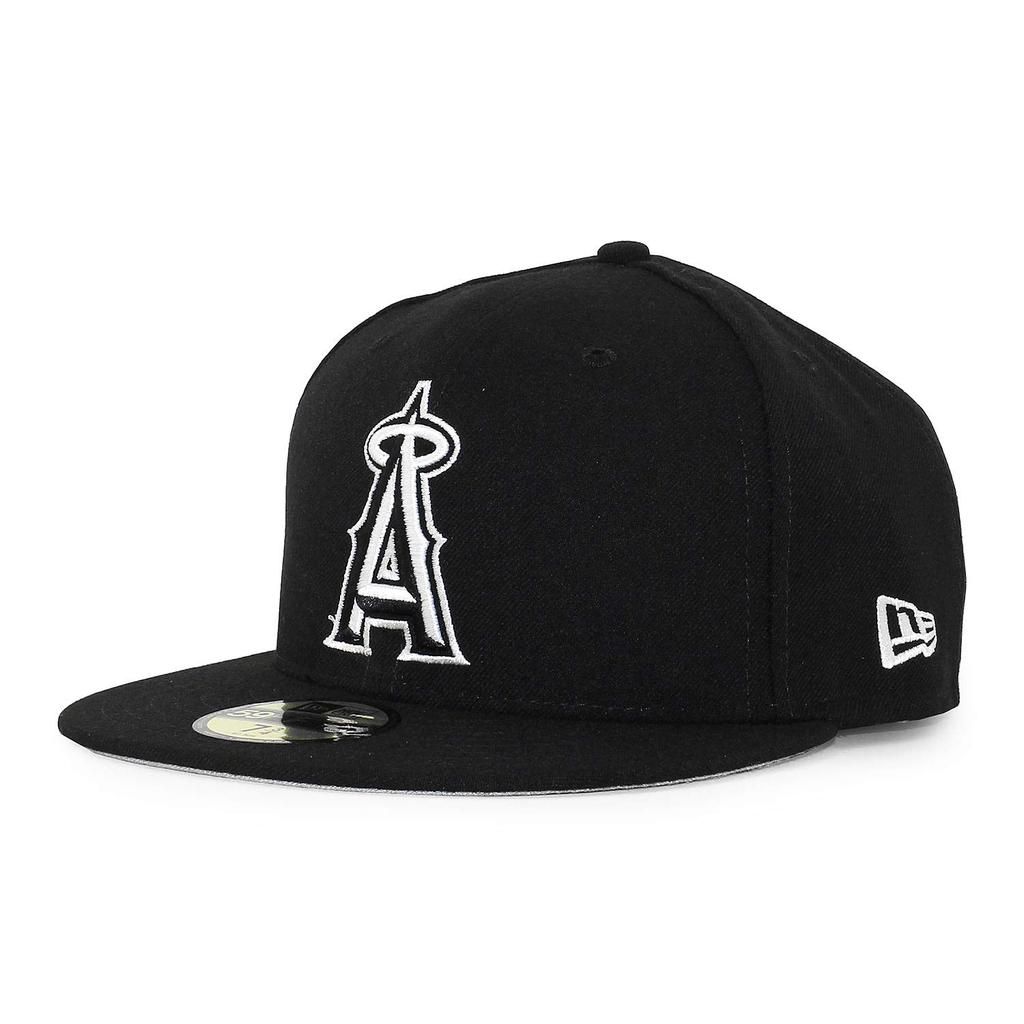 [New Era] 59FIFTY Los Angeles Angels [MLB TEAM-BASIC FITTED CAPBLACK-WHITE] LOS ANGELES ANGELS Hat Black (8 (approx. 63.5cm)) [Used]
