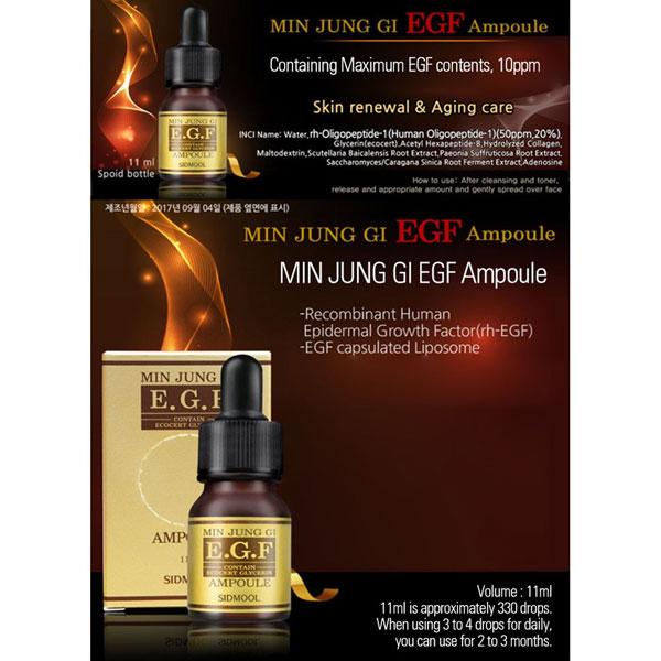 SIDMOOL Minjoongki EGF Ampoule Plus D-Panthenol 11ml