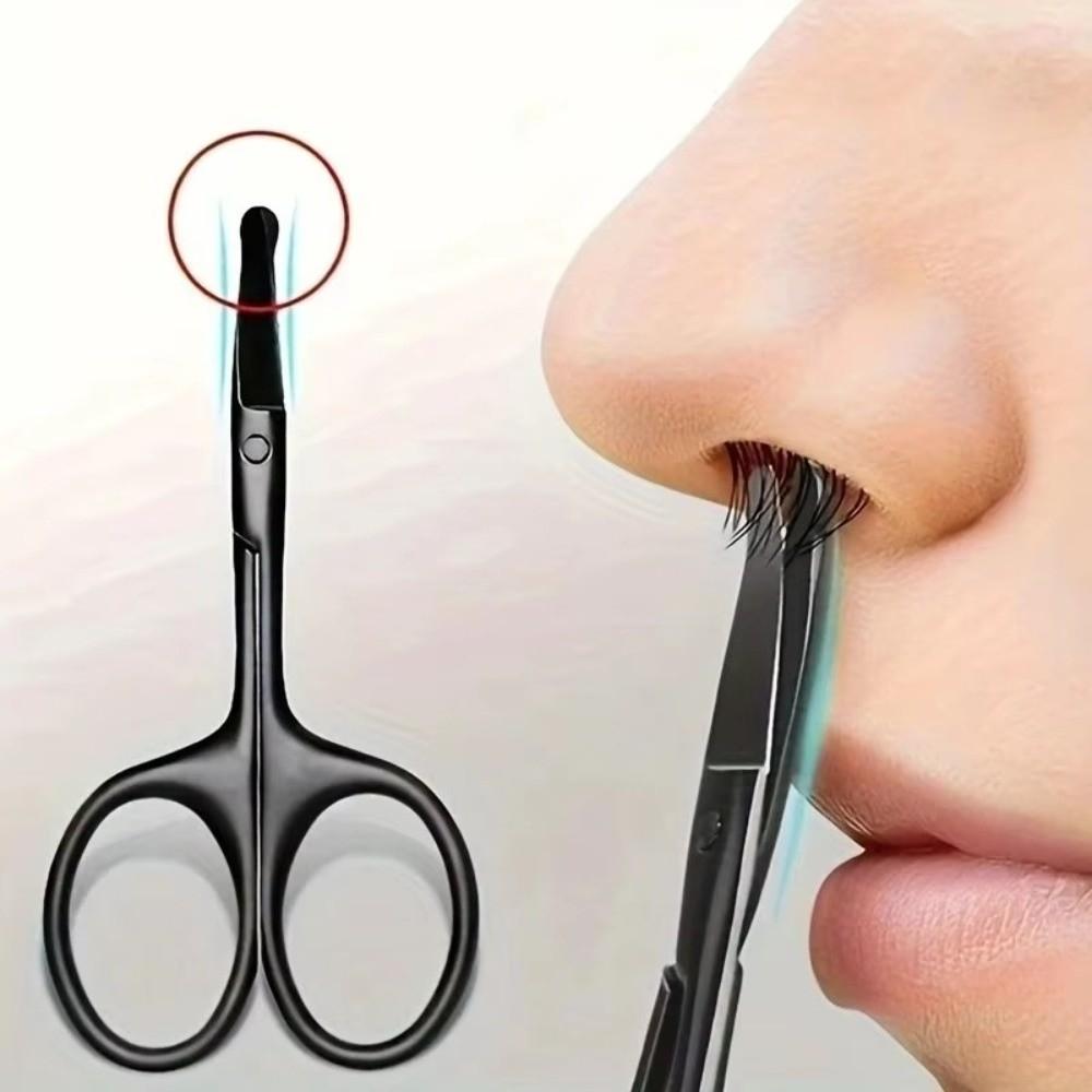 Round Head Nose Hair Cut Stainless Steel Eyebrow Trimming Beauty Tool