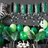 Black-Green Silver Party-Decorations Garland Streamers - 52Ft Graduation 2025 Hanging Paper Banner, Soccer Party Supplies Men Boys Birthday Spring