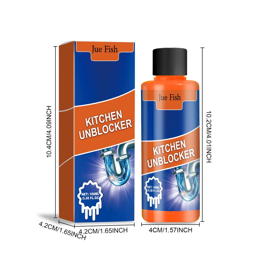 Jue-Fish Powerful Kitchen Pipe Dredging Agent Dredge Deodorant Toilet Sink Drain Cleaner Sewer Fast Cleaning Tools