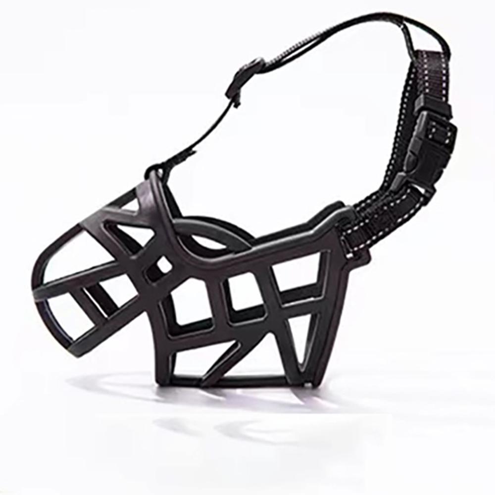 

Намордник для собак с защитой от лая для маленьких и больших собак, регулируемая сетка, дышащие намордники для рта домашних животных для собак, нейлоновые ремни, намордник для больших собак 6 XXXL