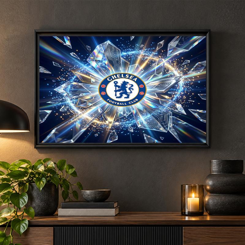 Zestaw do malowania diamentami Chelsea FC 5D Pełne wiercenie DIY Mozaika diamentowa Sztuka ścienna Dekoracja domu