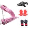 Faux Leather Soft 1 Pair Dog Gloves Padded Lined Fist Mitts Puppy Dog Paws Restraint Lockable Mittens Hand Cuffs Slave Sex Toys