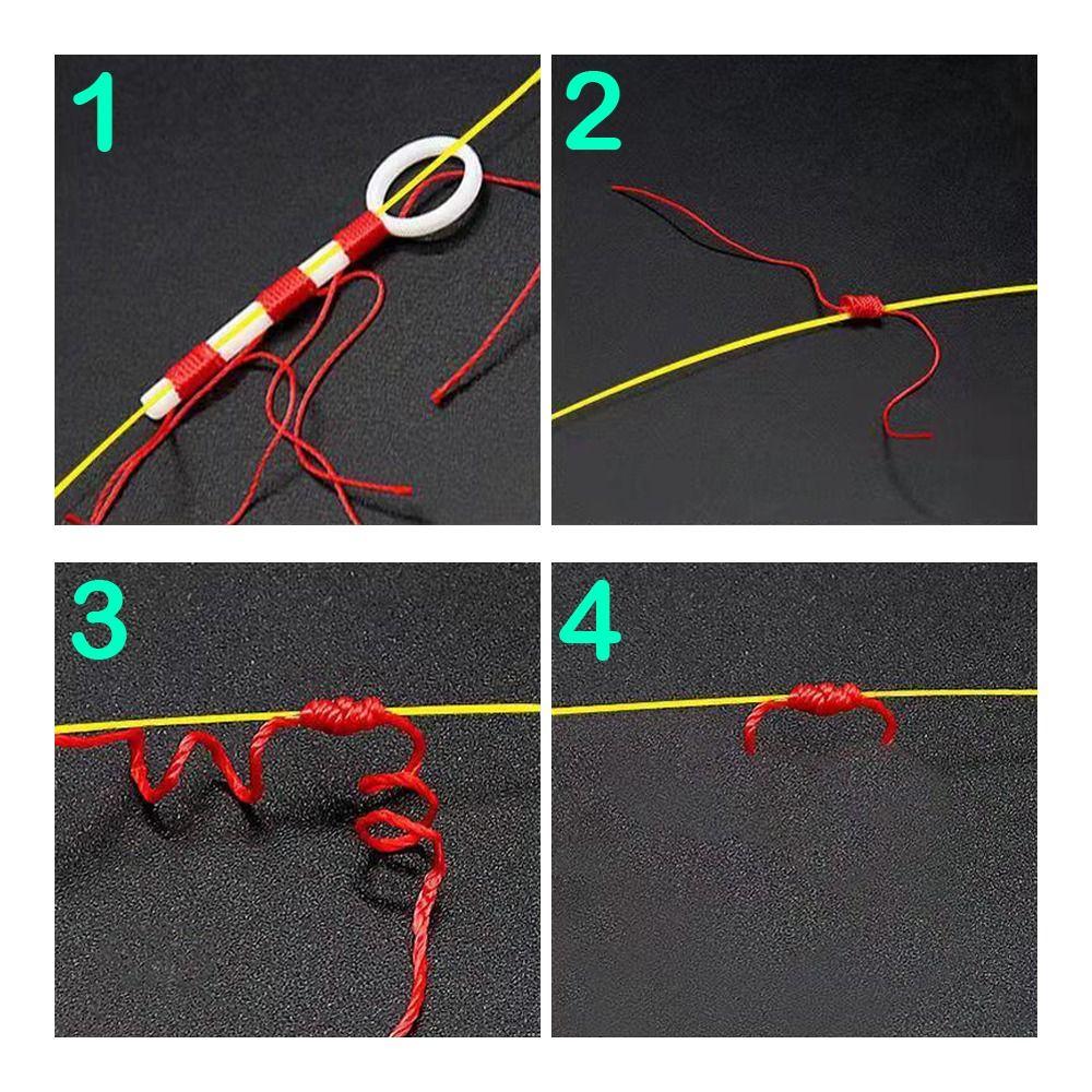 50pcs Fishing Tools Cotton Thread Knot Cord String Bobber Looper Stop Knots   Fishing Gear