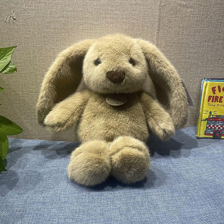

Милая маленькая кукла-кролик, куница рисовая, длинноухий кролик, плюшевая игрушка-кукла, для сна, для утешения, детский подарок на день рождения 35cm