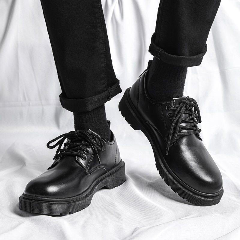 

Martin Boots Men s Shoes Men s Fashion Trend Leather Shoes Men s Students Black Tooling Chelsea Boots Men s 39