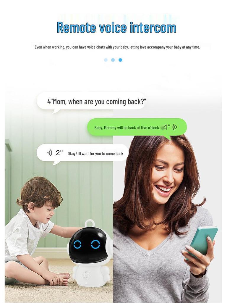 Smart AI Educational Robot - Children's Interactive Voice Learning Companion with WiFi