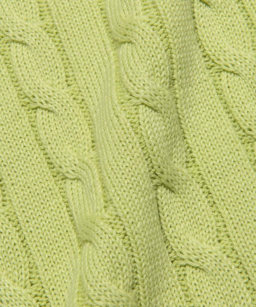 LEE Round Neck Cable Knit Lime