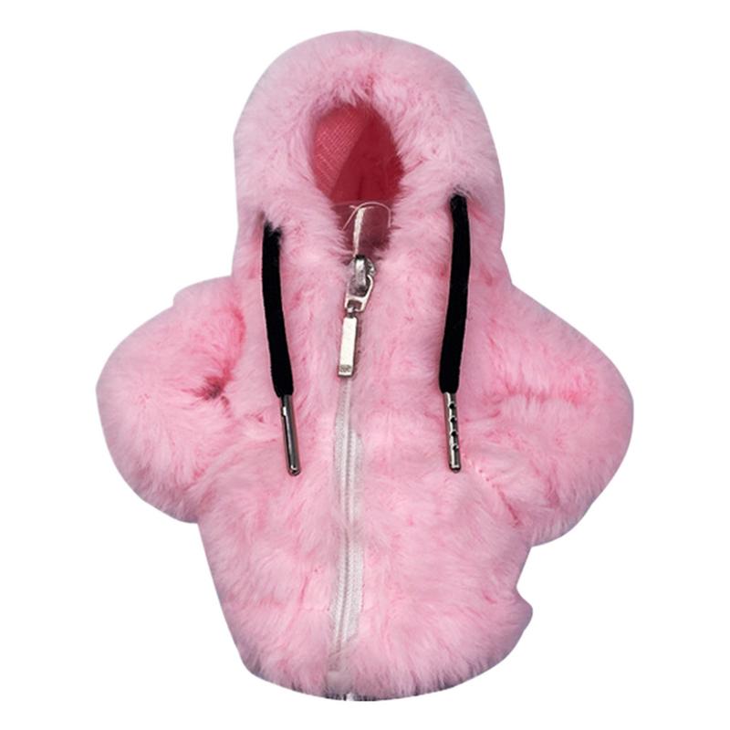 Gear Shift Hoodie Soft Plush Car Shifter Cover Cute Car Decor Automotive Interior Gadgets Shifter Stick Accessories For Manual