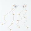 1Pair of Girls Retro Antique Gauze Butterfly Long Chain Grab Clip Hairpin Leisure Daily Travel Hairpin Headdress