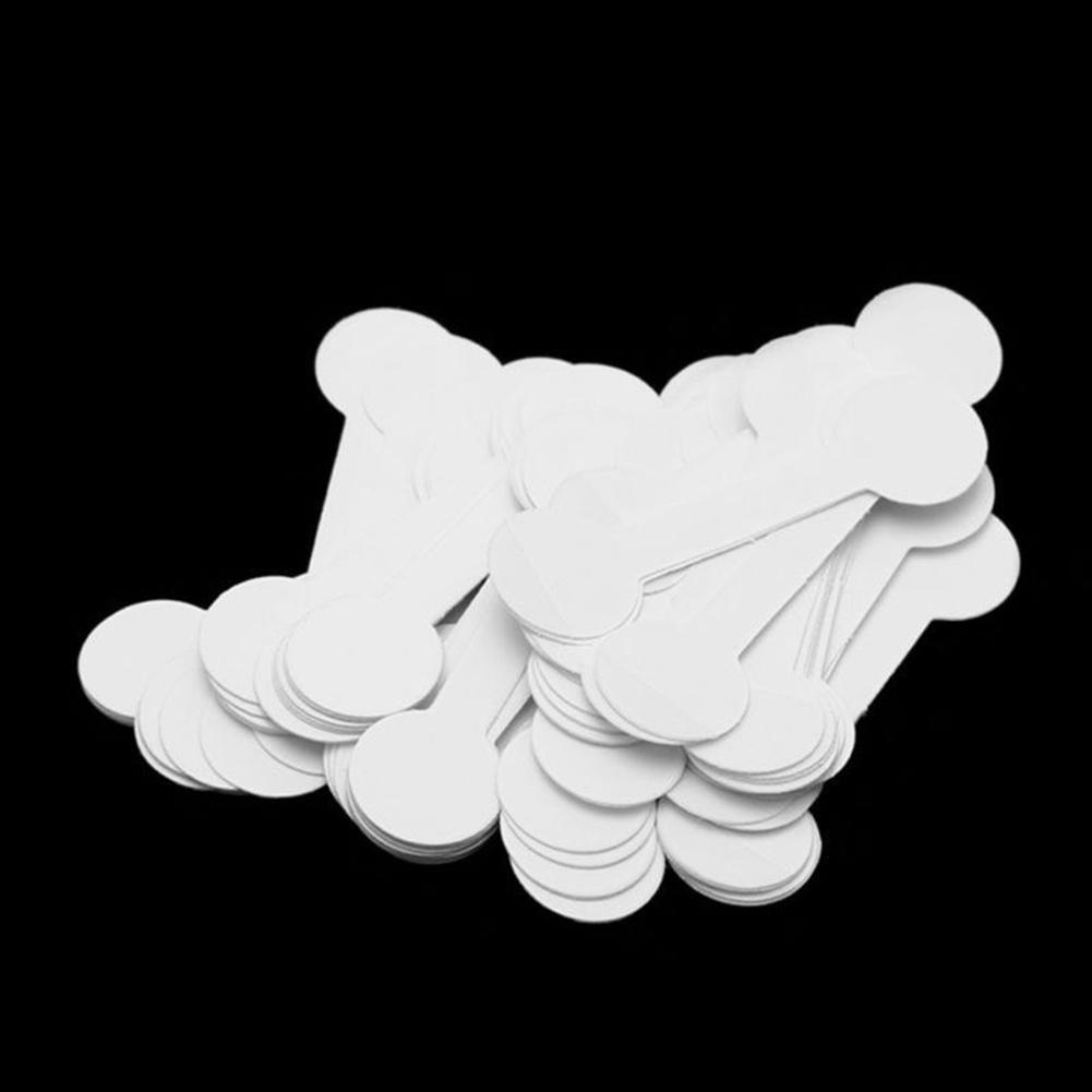 100/200 st Blanka Prislappar Halsband Ring Smycken Etiketter Pappersklistermärken Verktyg