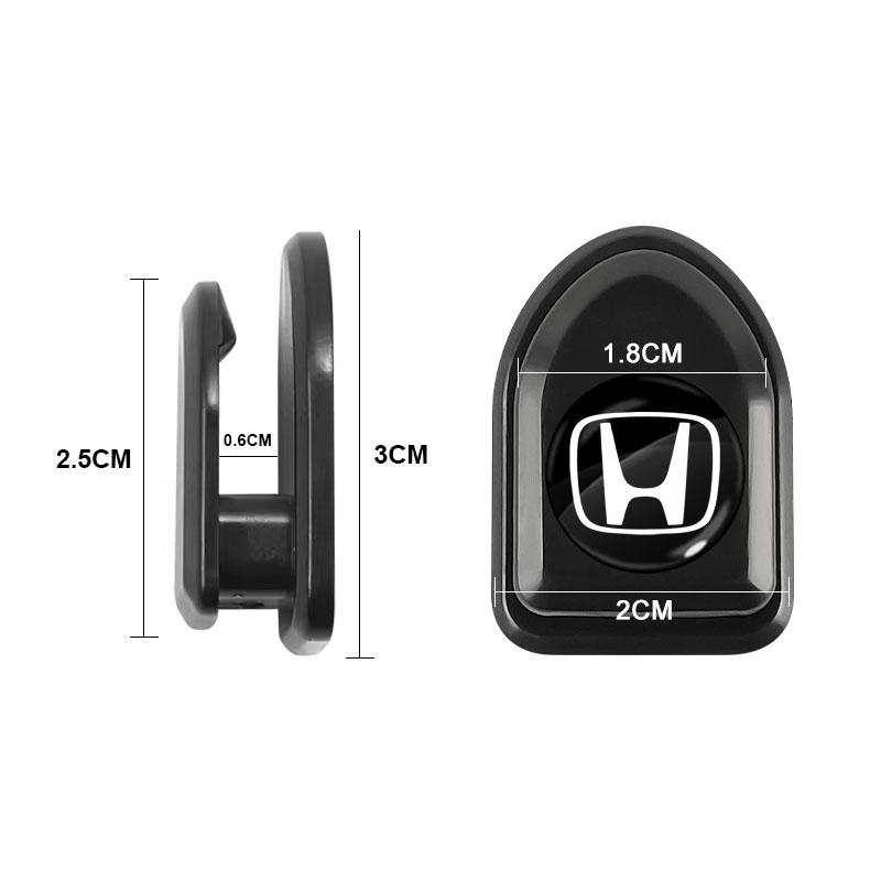 Mini Autohaken Schwarz Selbstklebend Unsichtbare Haken Innenraum Aufbewahrungshalter für Honda Mugen Power Honda Civic Accord CRV Hrv Jazz