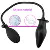 Soft Black Pump Air-filled Silicone Inflatable Anal Plug Dildo Butt Plug Anal Dilator Anus Massager Sex Toys For Men Woman Gay