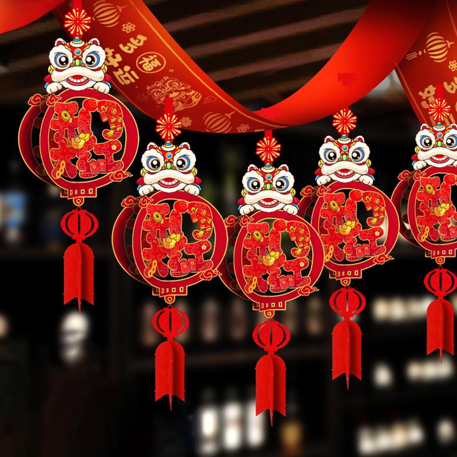 

Китайский Год Баннер Потолочные Украшения Полый Подвесной Традиционный Змеиный Гирлянда для Style B